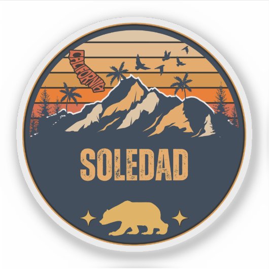 Soledad, Kalifornien Aufkleber (Vorderseite)