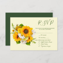 Soleil Bouquet RSVP-Karte