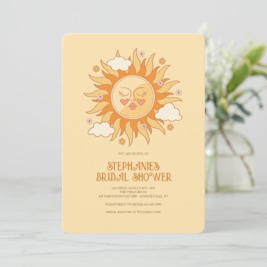 Soleil Einladungen (Stehend Vorderseite)