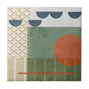 Soleil Rouge III Fliese