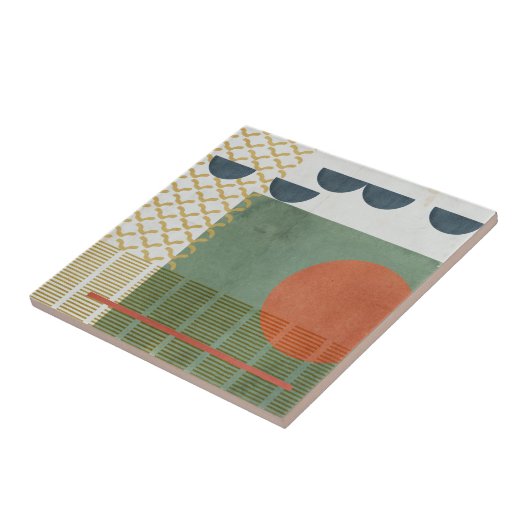 Soleil Rouge III Fliese (Seite)