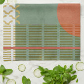 Soleil Rouge III Geschirrtuch (Gefaltet)