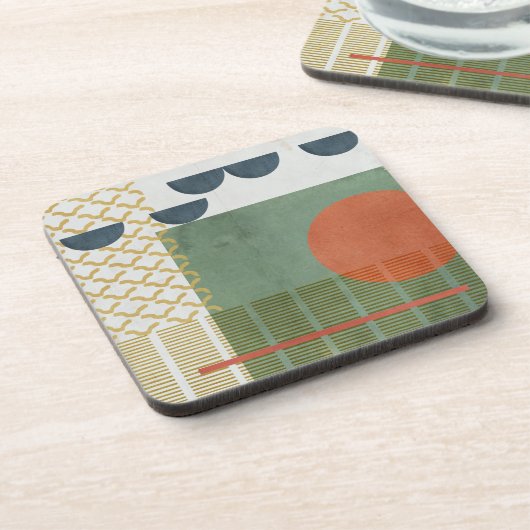 Soleil Rouge III Getränkeuntersetzer (Linke Seite)