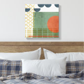 Soleil Rouge III Leinwanddruck (Insitu (Schlafzimmer))