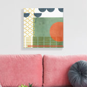 Soleil Rouge III Leinwanddruck (Insitu (Wohnzimmer))