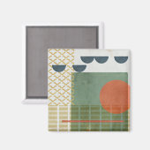 Soleil Rouge III Magnet (Vorderseite/Rückseite)