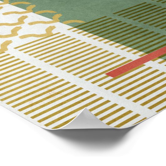 Soleil Rouge III Poster (Ecke)