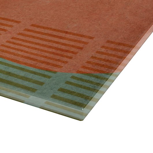 Soleil Rouge III Schneidebrett (Ecke)