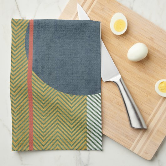 Soleil Rouge IV Geschirrtuch (Viertel Falte)