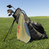 Soleil Rouge IV Golfhandtuch (Gras)