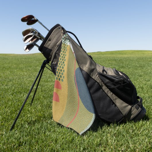 Soleil Rouge IV Golfhandtuch (Gras)