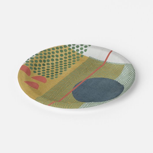 Soleil Rouge IV Pappteller (Schrägansicht)