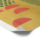 Soleil Rouge IV Poster (Ecke)