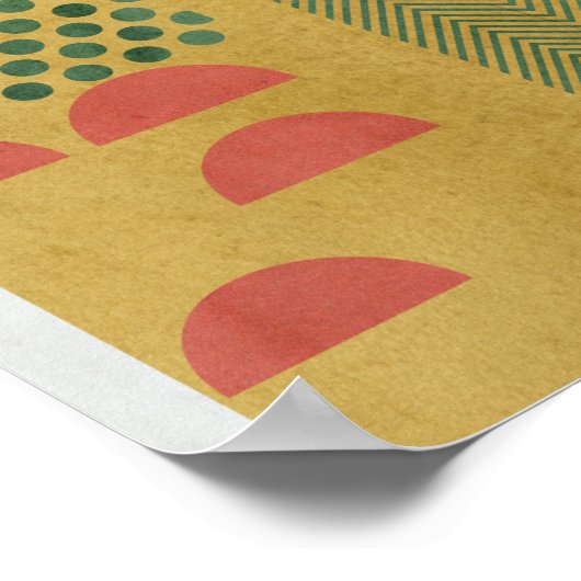 Soleil Rouge IV Poster (Ecke)