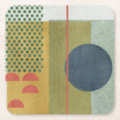 Soleil Rouge IV Rechteckiger Pappuntersetzer (Vorderseite)