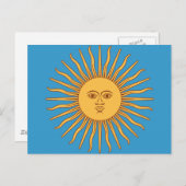 Soleil Sun Postkarte (Vorne/Hinten)