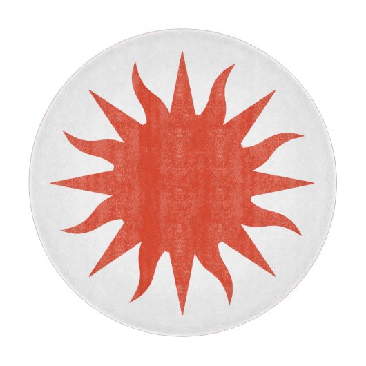 Soleil Sun Sonne Sole Schneidebrett (Vorderseite)