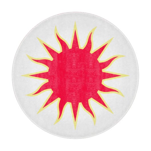 Soleil Sun Sonne Sole Schneidebrett (Vorderseite)