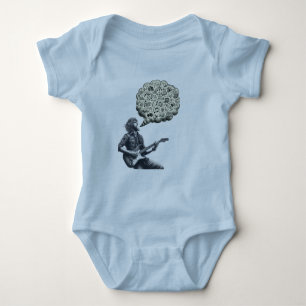 Solfeggio explodierender Gitarrenspieler Baby Strampler