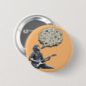 Solfeggio explodierender Gitarrenspieler Button (Vorne & Hinten)