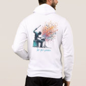 Solfeggio explodierender Gitarrenspieler Hoodie (Rückseite)