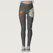 Solfeggio explodierender Gitarrenspieler Leggings (Vorderseite)