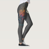 Solfeggio explodierender Gitarrenspieler Leggings (Rechts)