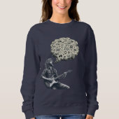 Solfeggio explodierender Gitarrenspieler Sweatshirt (Vorderseite)
