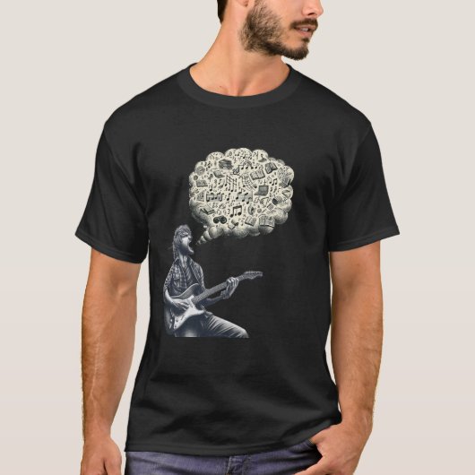 Solfeggio explodierender Gitarrenspieler T-Shirt (Vorderseite)