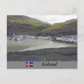 Sólheimajökull Glacier, Island Postkarte (Vorderseite)