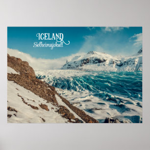 Solheimajokull, Island Poster