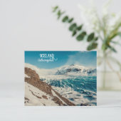 Solheimajokull, Island Postkarte (Stehend Vorderseite)
