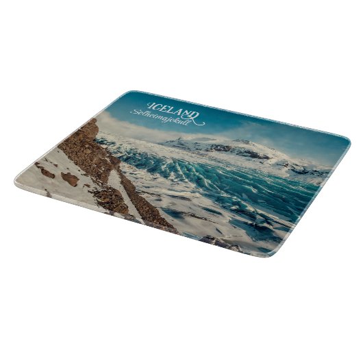 Solheimajokull, Island Schneidebrett (Ecke)