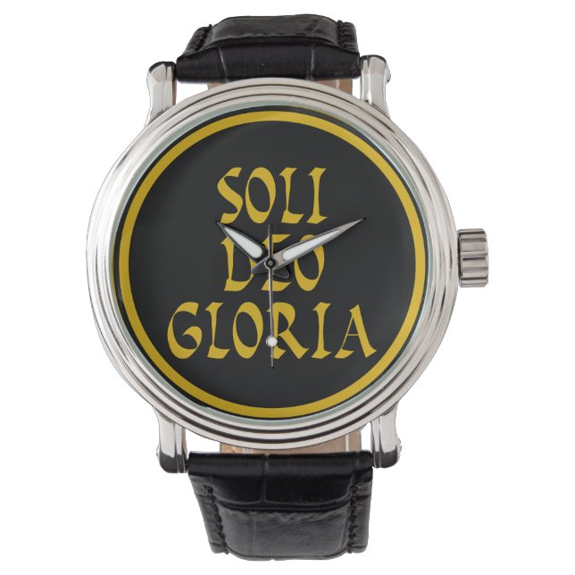 Soli Deo Gloria Armbanduhr (Vorderseite)