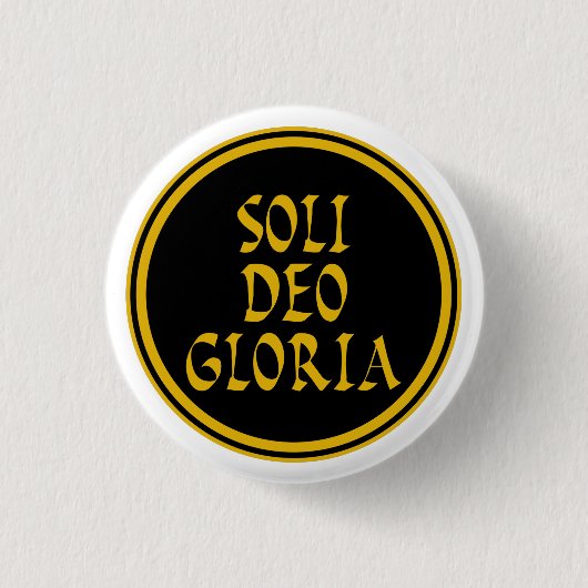 Soli Deo Gloria Button (Vorderseite)