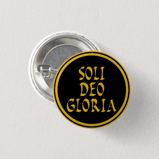 Soli Deo Gloria Button (Vorne & Hinten)