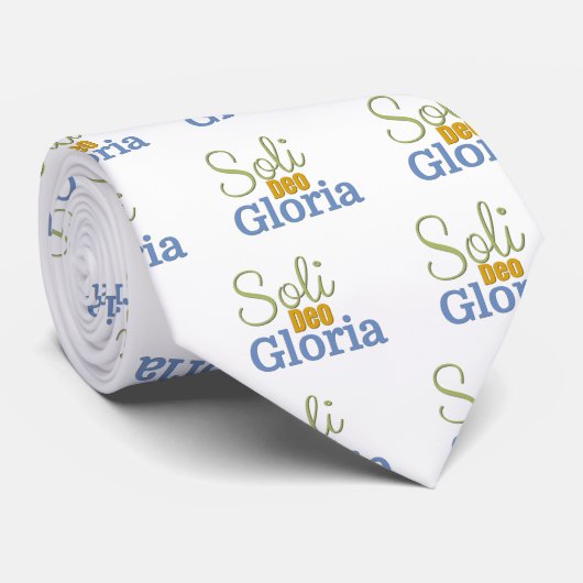 Soli Deo Gloria Krawatte (Gerollt)