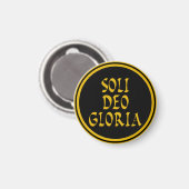 Soli Deo Gloria Magnet (Vorderseite/Rückseite)