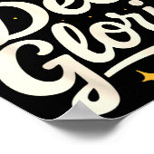 Soli Deo Gloria Reformed Christian Theology Design Poster (Ecke)