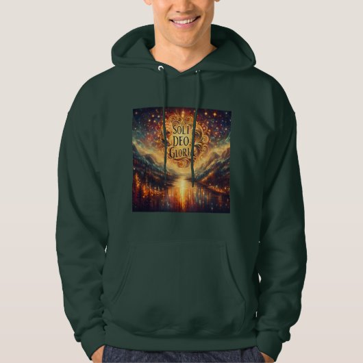 Soli Deo Gloria, Ruhm sei allein Gott, Christlich, Hoodie (Vorderseite)