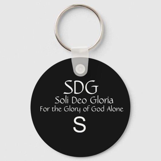 Soli Deo Gloria Schlüsselanhänger (Vorderseite)