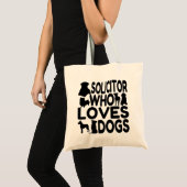 Solicitor, der Hunde Lieben Tragetasche (Vorderseite (Produkt))