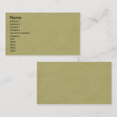 SOLID08 SOLID TAN GREENISH NEUTRAL COLOR TEMPLATE VISITENKARTE (Vorne/Hinten)