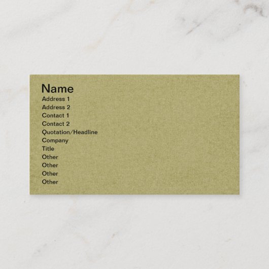 SOLID08 SOLID TAN GREENISH NEUTRAL COLOR TEMPLATE VISITENKARTE (Vorderseite)