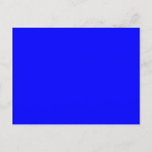 Solid 0000FF Blau Postkarte
