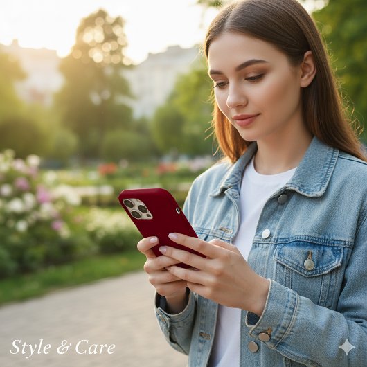 Solid Aesthetic Maroon Color Case-Mate iPhone Hülle