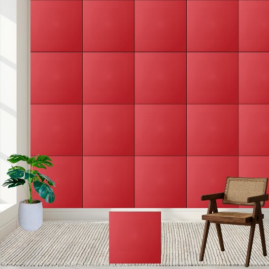 Solid Alizarin Crimson Keramik Tile Fliese