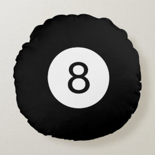 Solid and Stripe Billiard Balls #8 Sammeln alle 15 Rundes Kissen