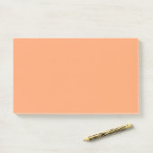 Solid Apricot Post-it Klebezettel (Auf Schreibtisch)