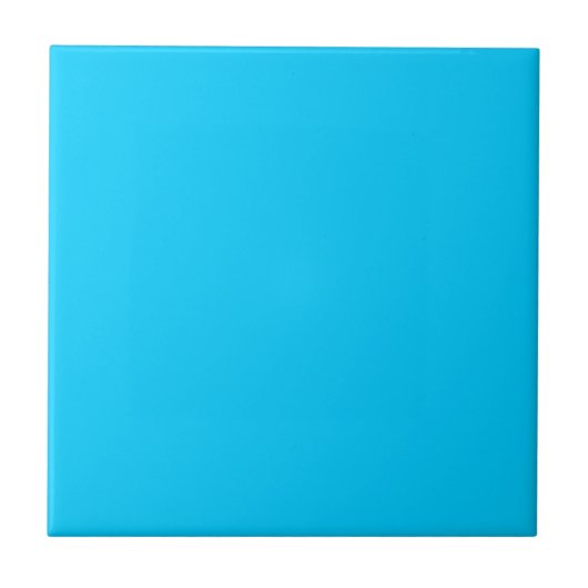 Solid Aqua Blue Fliese (Vorderseite)